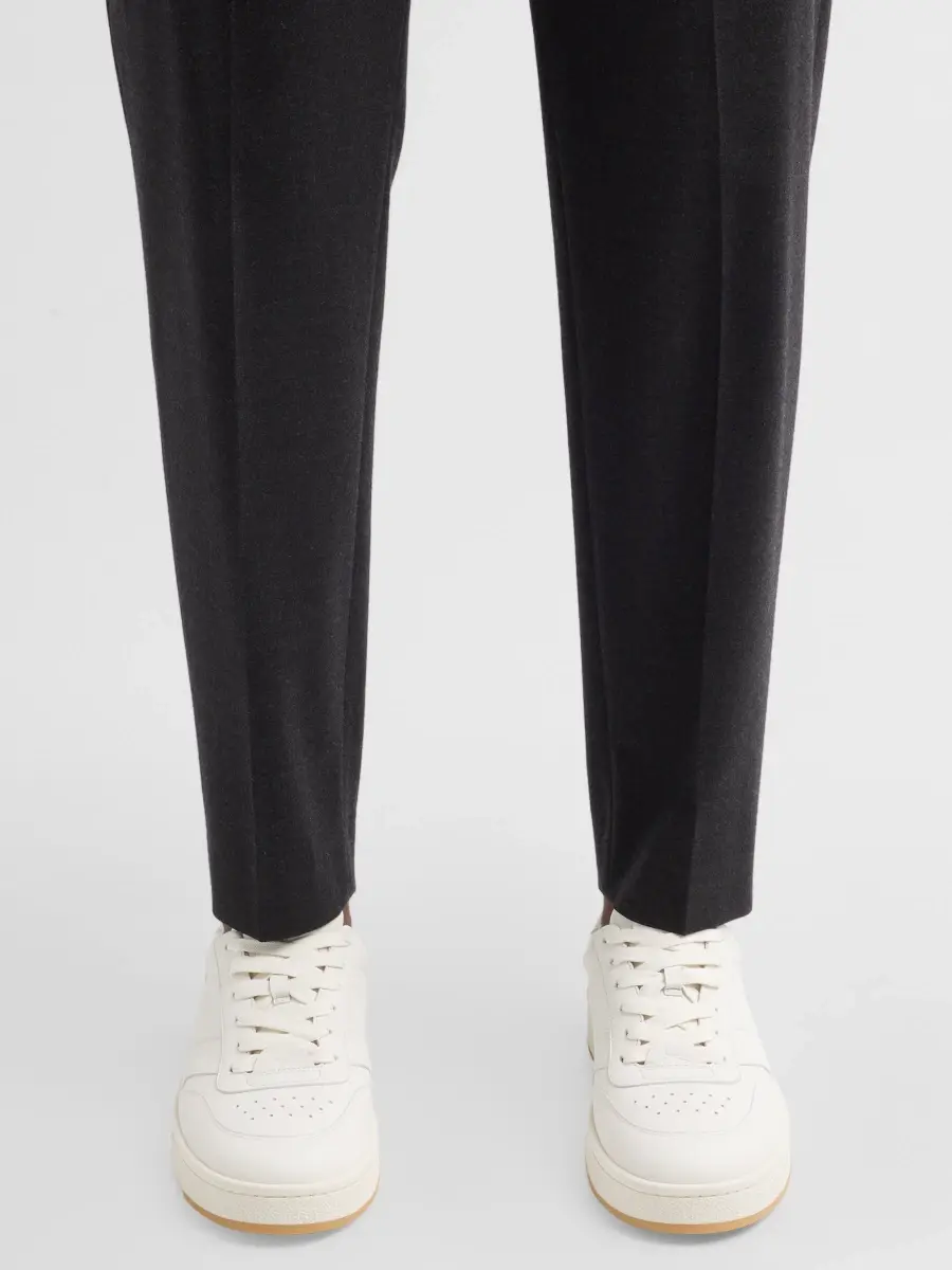 Gianvito Rossi Men's Slam Flair Leather Low-Top Sneakers | Thumbnail 2
