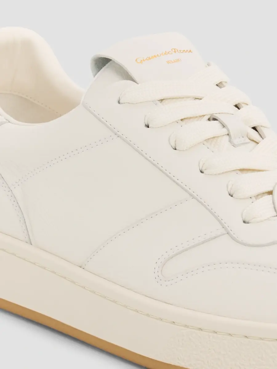 Gianvito Rossi Men's Slam Flair Leather Low-Top Sneakers | Thumbnail 5