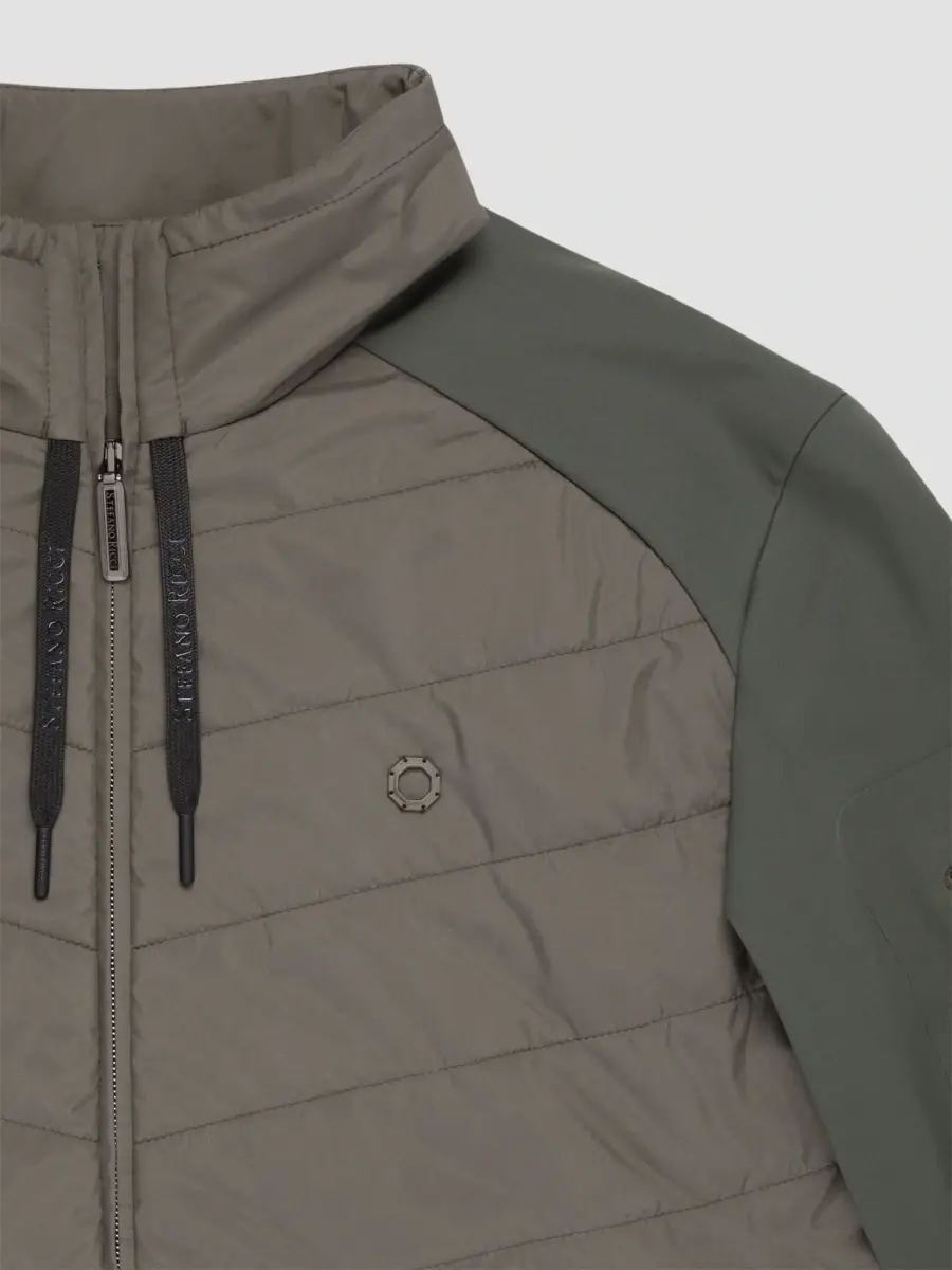 Stefano Ricci Men's Quilted Hybrid Full Zip Sport Jacket | Thumbnail 2 Stefano Ricci Men's Quilted Hybrid Full Zip Sport Jacket | Thumbnail 2