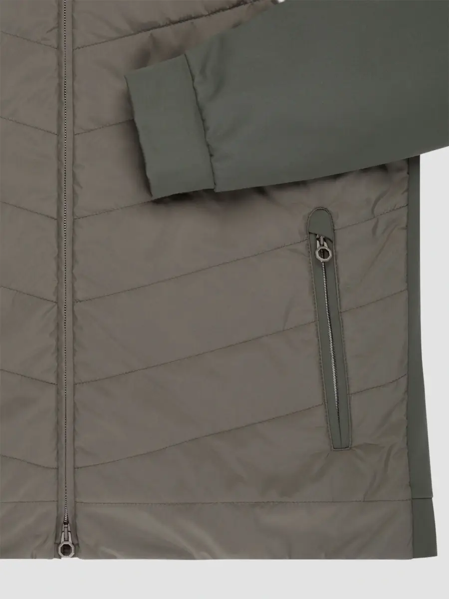 Stefano Ricci Men's Quilted Hybrid Full Zip Sport Jacket | Thumbnail 3 Stefano Ricci Men's Quilted Hybrid Full Zip Sport Jacket | Thumbnail 3