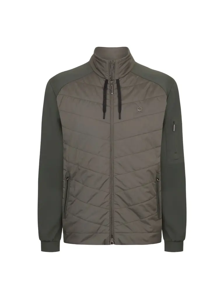 Men's Quilted Hybrid Full Zip Sport Jacket Men's Quilted Hybrid Full Zip Sport Jacket