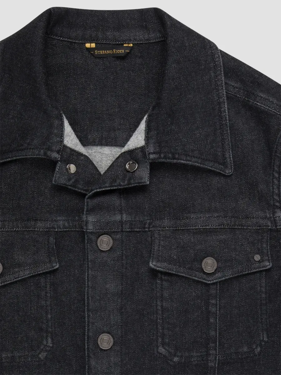 Stefano Ricci Men's Denim Jacket | Thumbnail 7 Stefano Ricci Men's Denim Jacket | Thumbnail 7