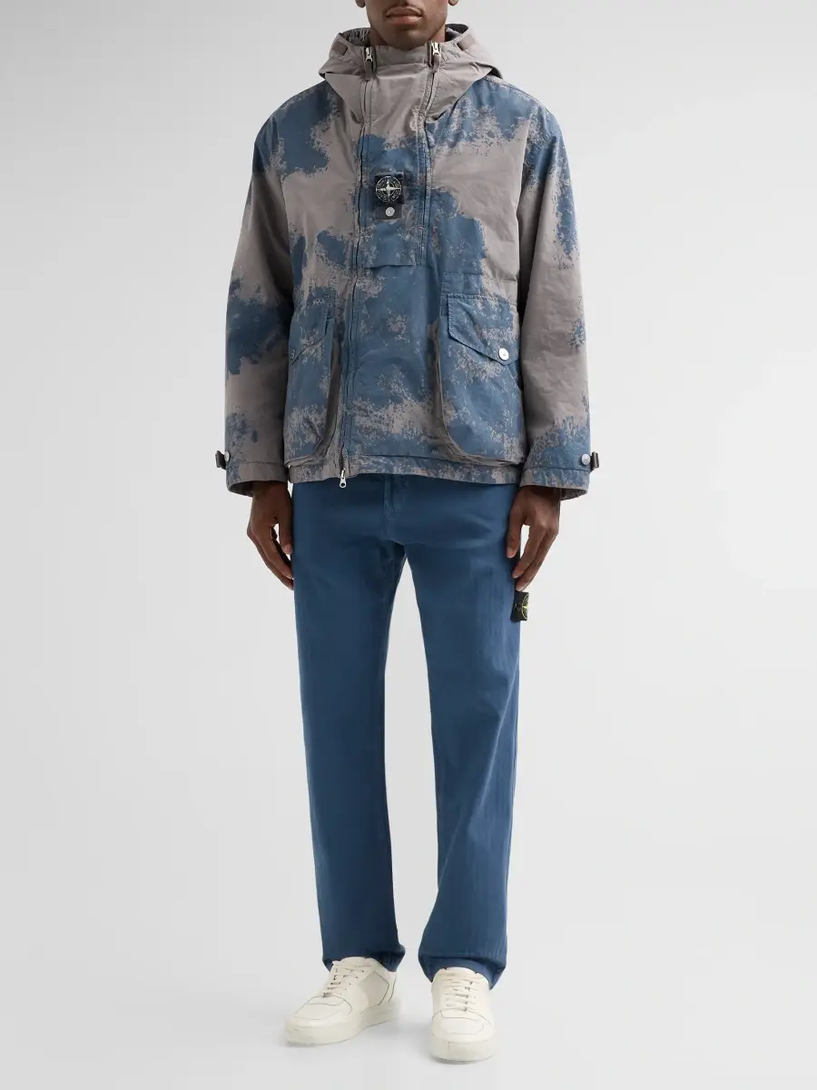 Stone Island Men's David Light Hand-Painted Short Parka | Thumbnail 2 Stone Island Men's David Light Hand-Painted Short Parka | Thumbnail 2