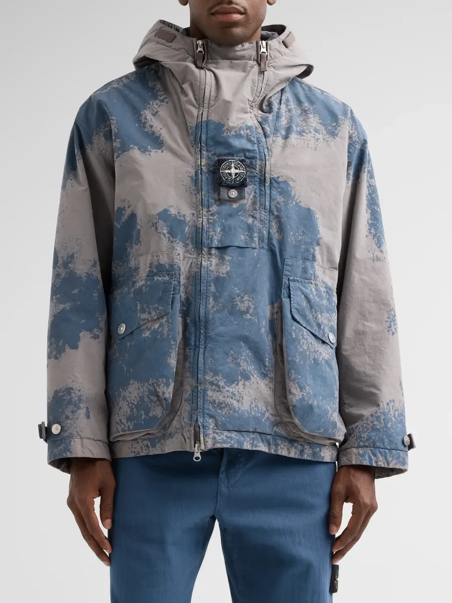 Stone Island Men's David Light Hand-Painted Short Parka | Thumbnail 4 Stone Island Men's David Light Hand-Painted Short Parka | Thumbnail 4