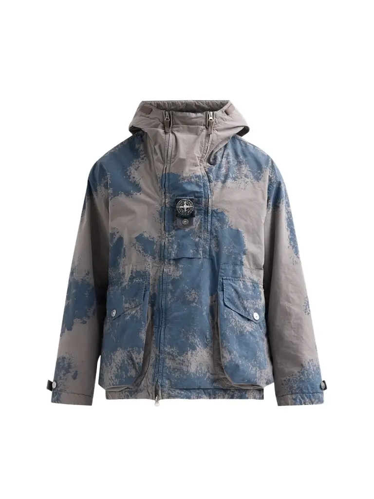 Stone Island Men's David Light Hand-Painted Short Parka