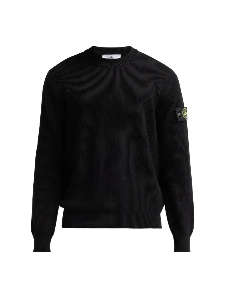 Men's Rib-Knit Cotton Crewneck Sweatshirt Men's Rib-Knit Cotton Crewneck Sweatshirt