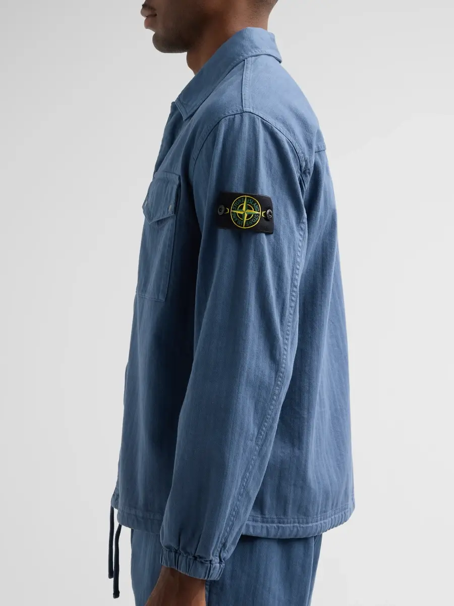 Stone Island Men's Textured Cotton Shirt Jacket | Thumbnail 5