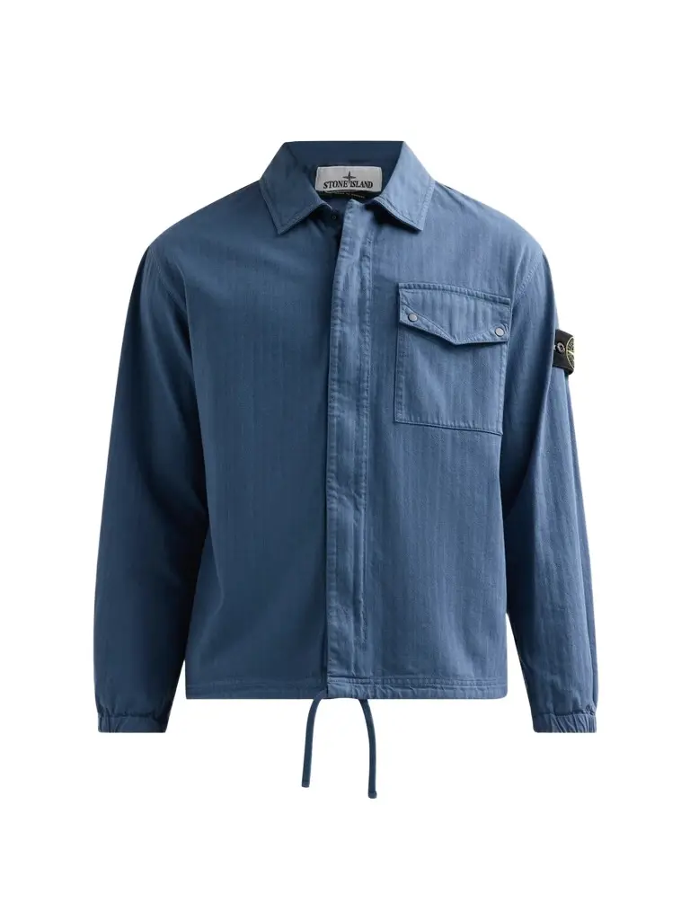 Men's Textured Cotton Shirt Jacket