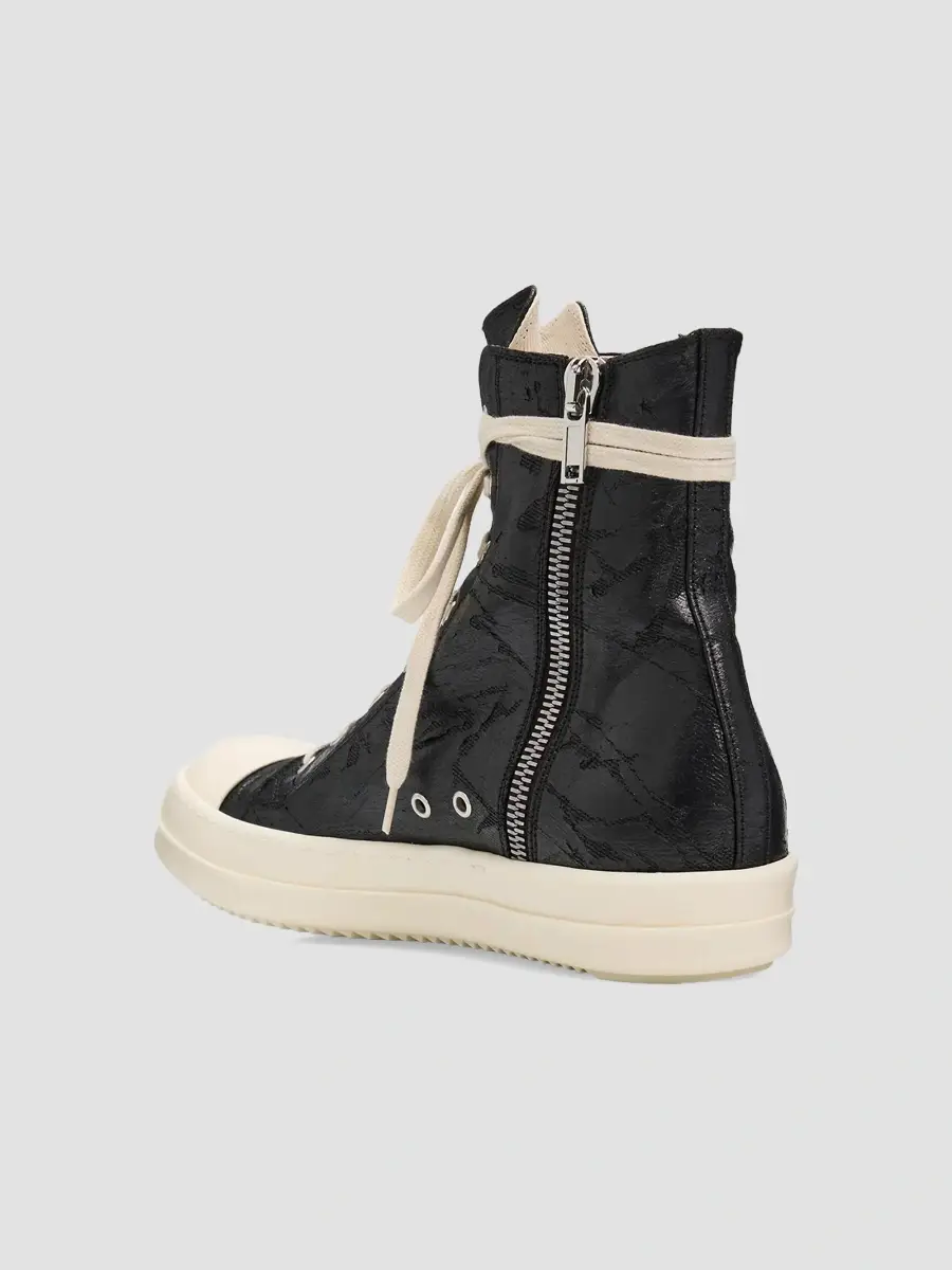 DRKSHDW by Rick Owens Men's Sneaks Coated Canvas High-Top Sneakers | Thumbnail 2