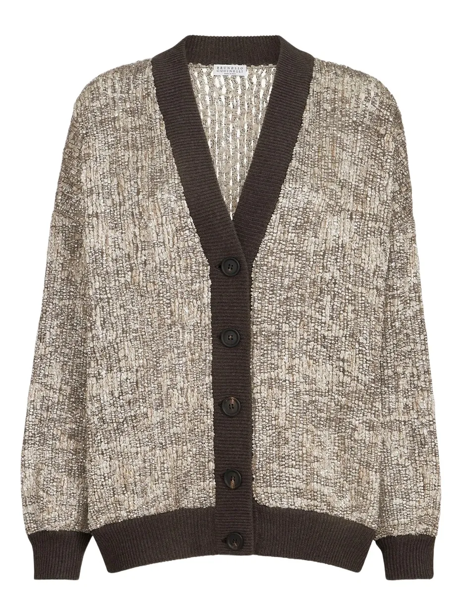 Women's Dazzling Craquelé Embroidery Cardigan Women's Dazzling Craquelé Embroidery Cardigan