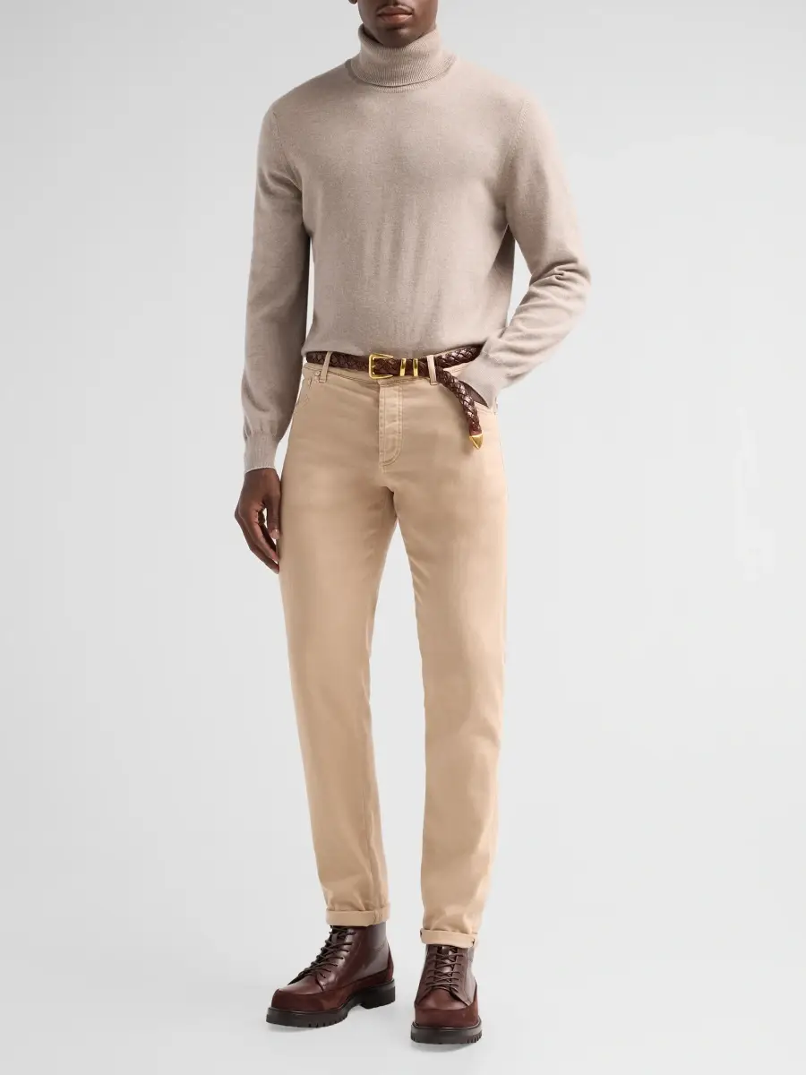 Brunello Cucinelli Men's Leather & Suede Combat Boots | Thumbnail 3 Brunello Cucinelli Men's Leather & Suede Combat Boots | Thumbnail 3