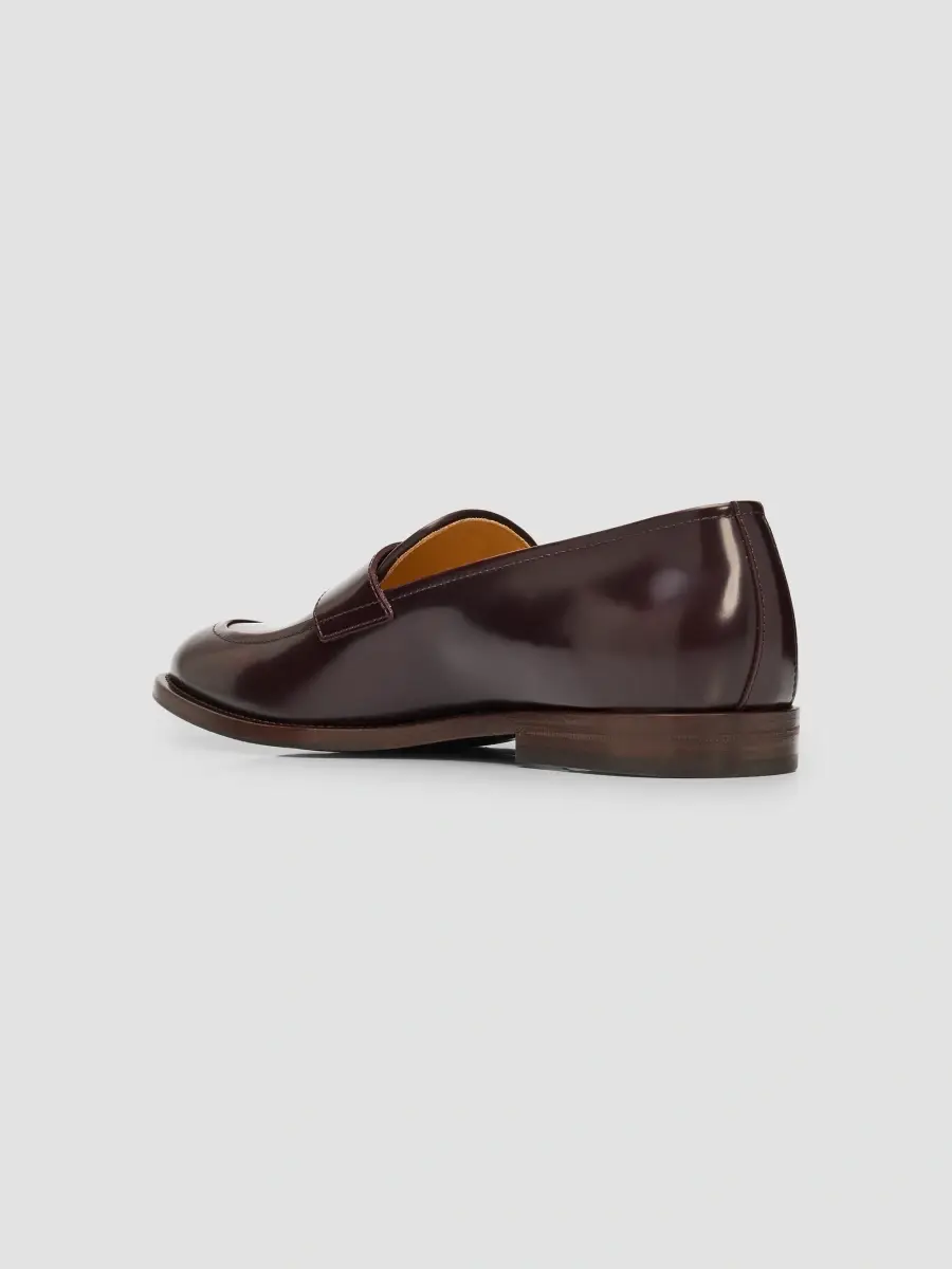 Brunello Cucinelli Men's Leather Penny Loafers | Thumbnail 4