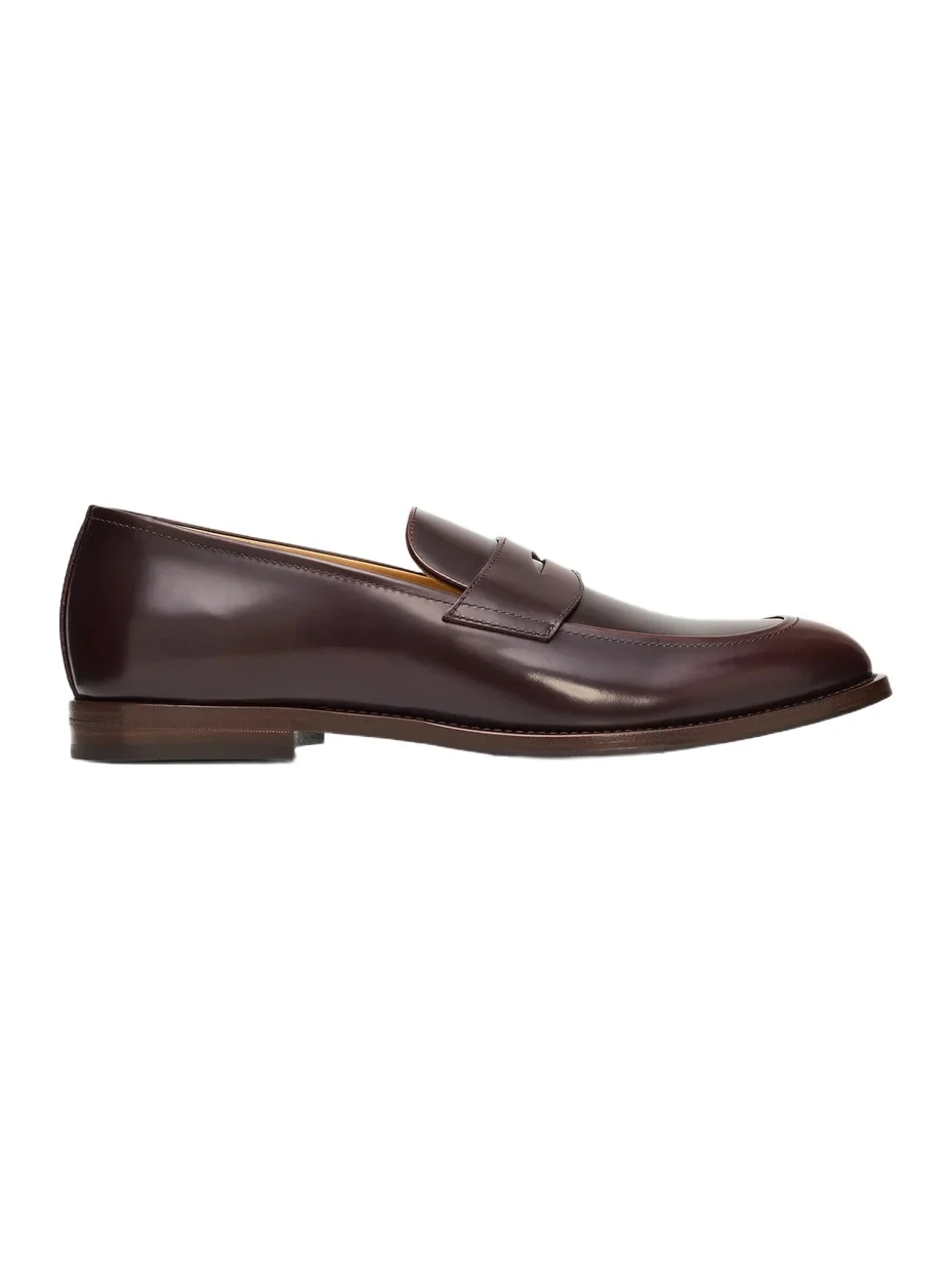 Brunello Cucinelli Men's Leather Penny Loafers