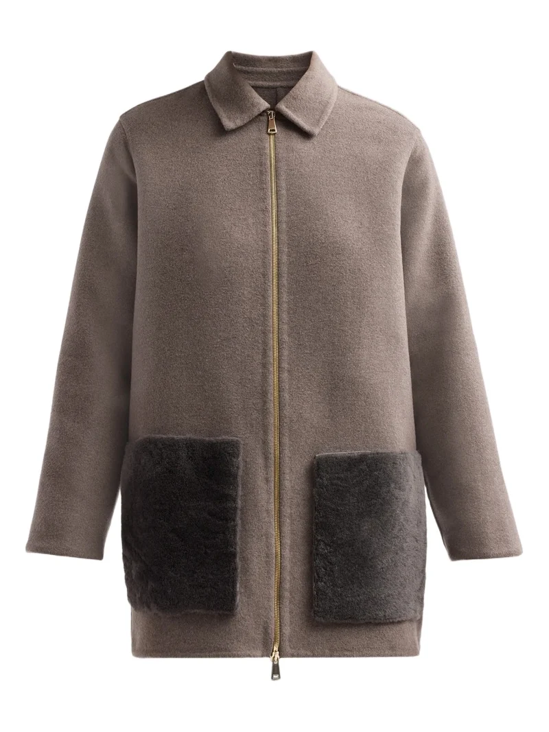 Fabiana Filippi Women's Wool-Cashmere & Shearling Coat - Falcon