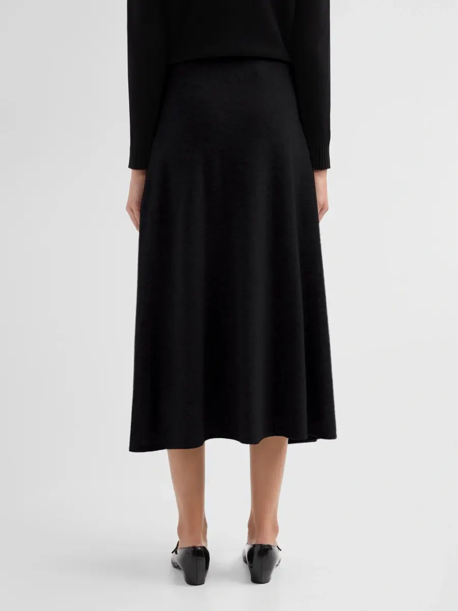 Fabiana Filippi Women's Platinum Virgin Wool-Blend Midi-Skirt | Thumbnail 3 Fabiana Filippi Women's Platinum Virgin Wool-Blend Midi-Skirt | Thumbnail 3