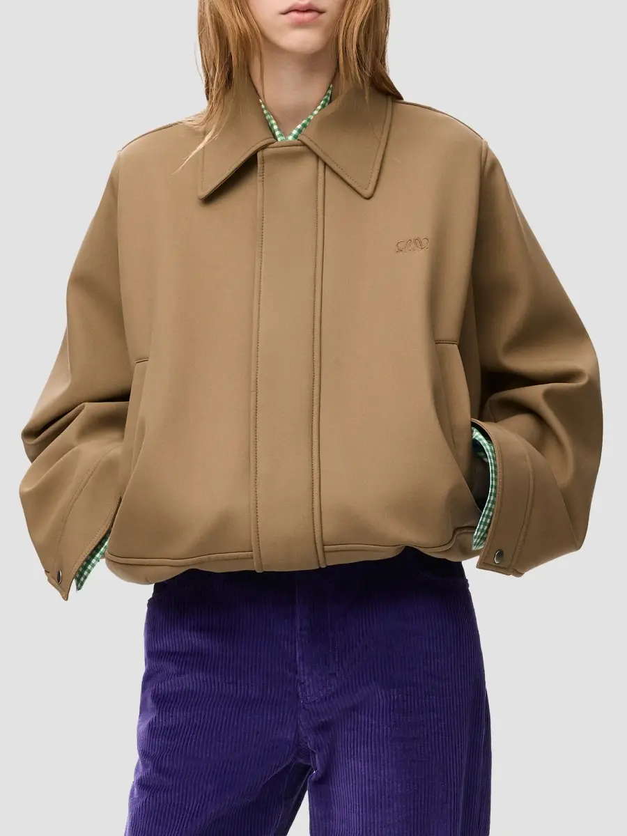 Loewe Women's Cotton Utility Drawstring Blouson Jacket | Thumbnail 4 Loewe Women's Cotton Utility Drawstring Blouson Jacket | Thumbnail 4