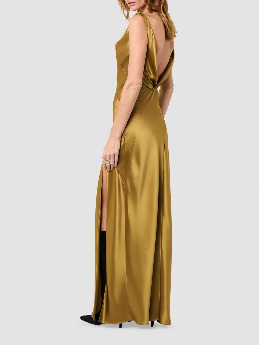 Nicholas the Label Women's Alfina Satin Cowlneck Gown | Thumbnail 3 Nicholas the Label Women's Alfina Satin Cowlneck Gown | Thumbnail 3
