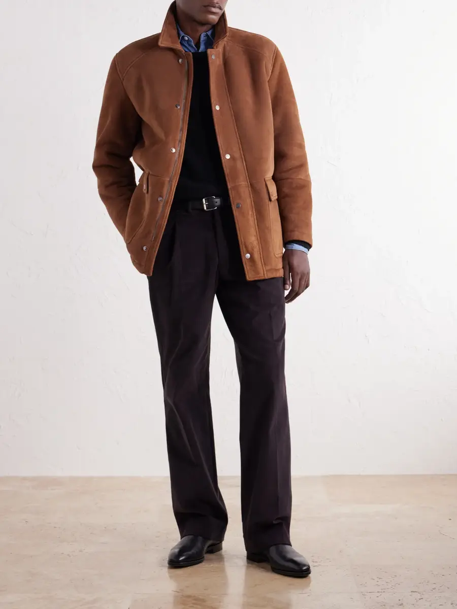 Kiton Panelled Shearling Field Jacket - Men | Thumbnail 2