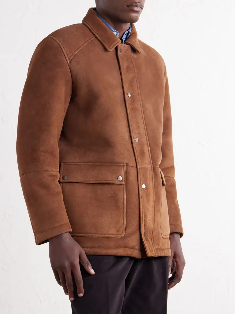 Kiton Panelled Shearling Field Jacket - Men | Thumbnail 3