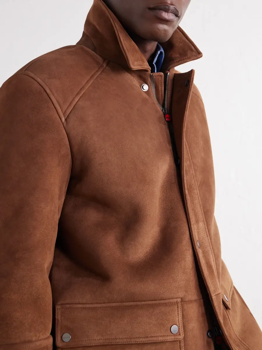 Kiton Panelled Shearling Field Jacket - Men | Thumbnail 5