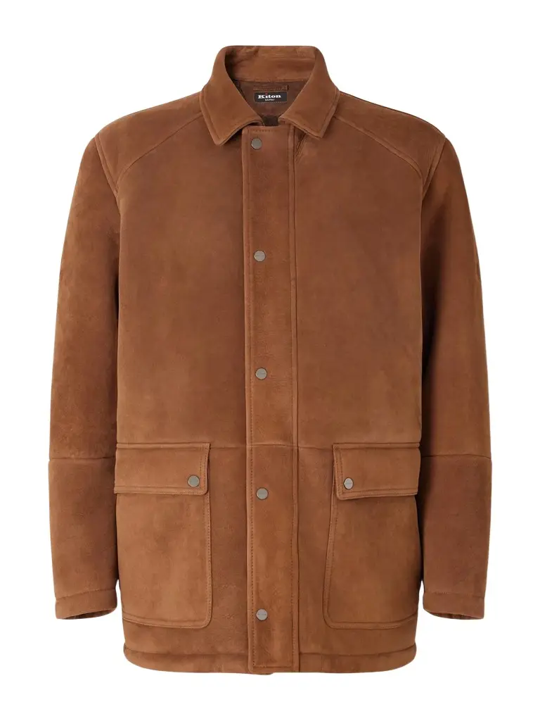 Kiton Panelled Shearling Field Jacket - Men