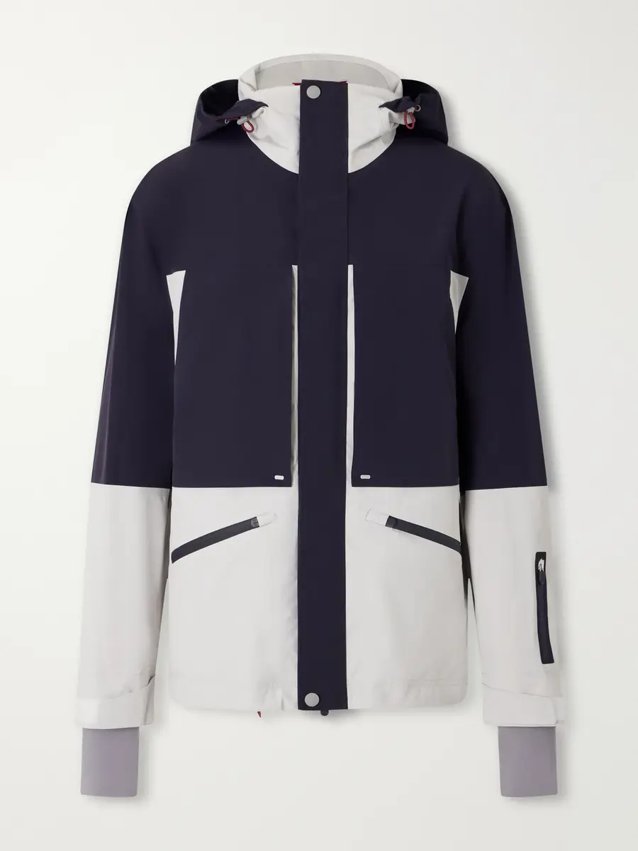 Brunello Cucinelli Hooded Two-Tone Stretch Jersey-Trimmed Shell Ski Jacket - Men | Thumbnail 2 Brunello Cucinelli Hooded Two-Tone Stretch Jersey-Trimmed Shell Ski Jacket - Men | Thumbnail 2
