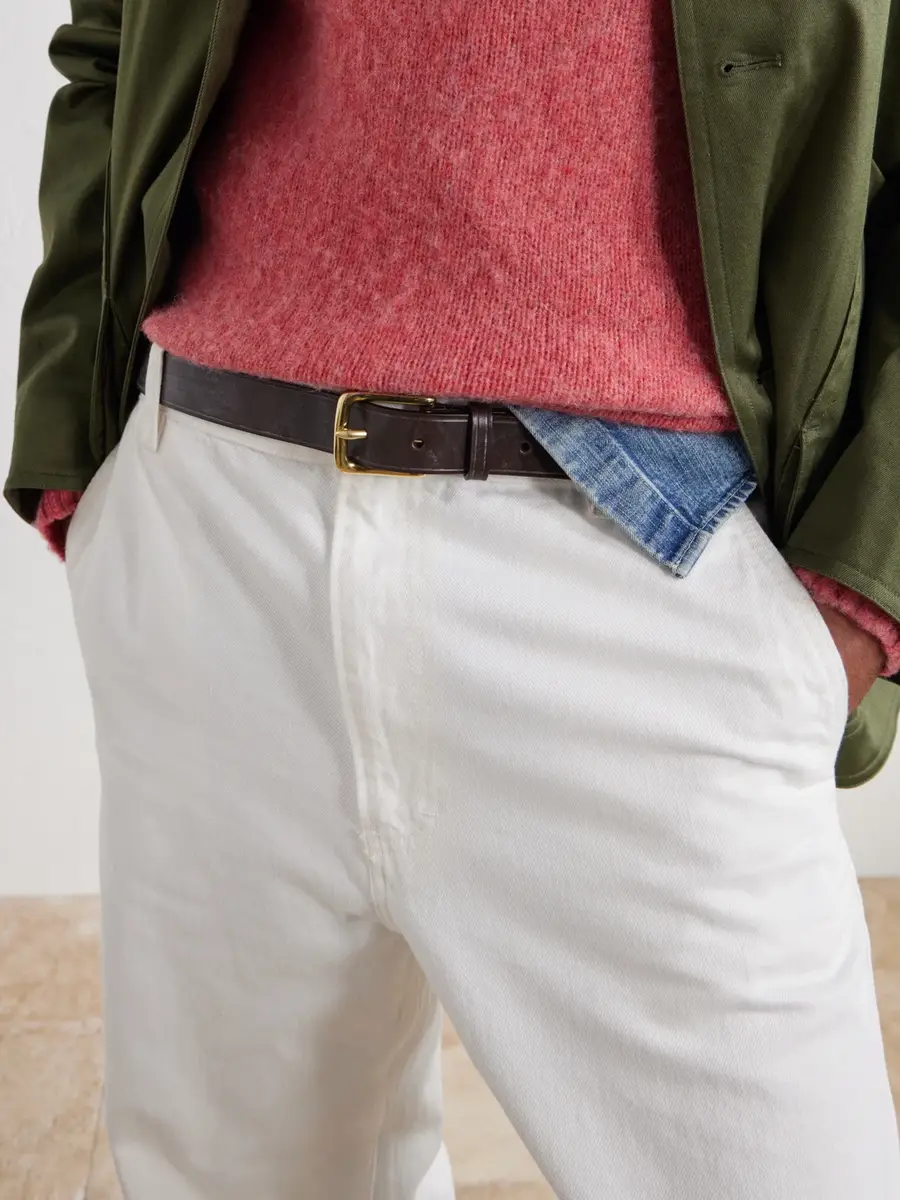 Drake's 2cm Leather Belt - Men | Thumbnail 2 Drake's 2cm Leather Belt - Men | Thumbnail 2
