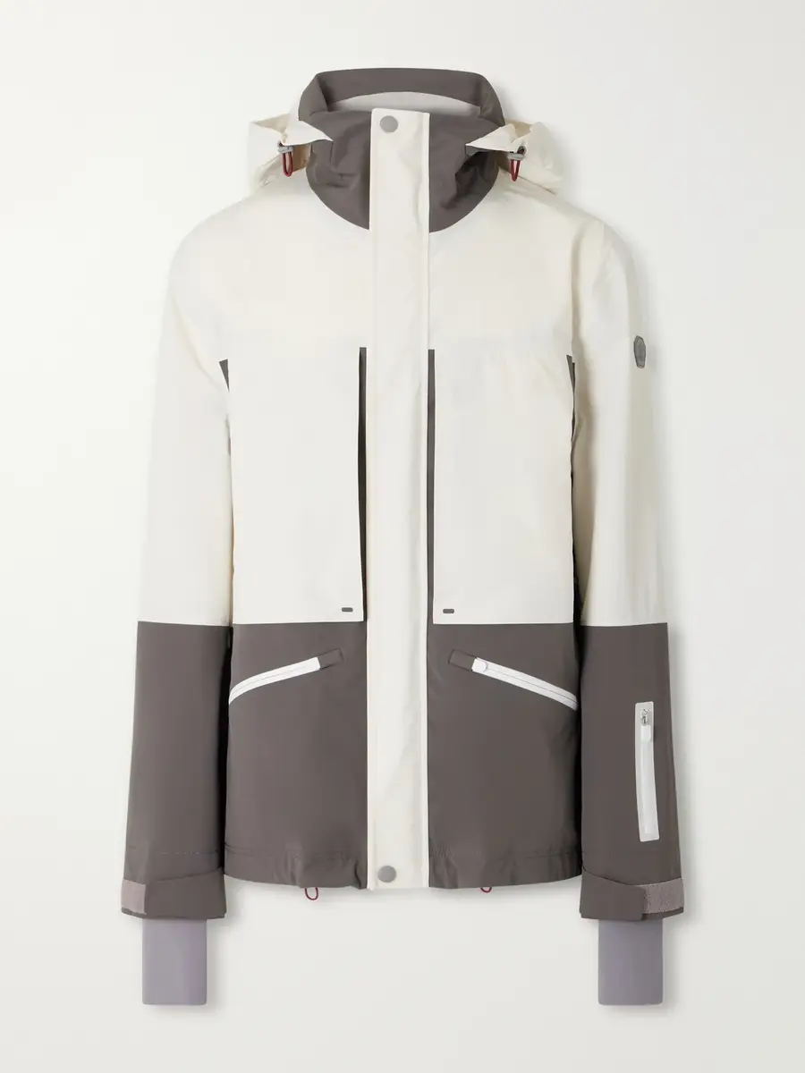 Brunello Cucinelli Hooded Two-Tone Stretch Jersey-Trimmed Shell Ski Jacket - Men | Thumbnail 2 Brunello Cucinelli Hooded Two-Tone Stretch Jersey-Trimmed Shell Ski Jacket - Men | Thumbnail 2