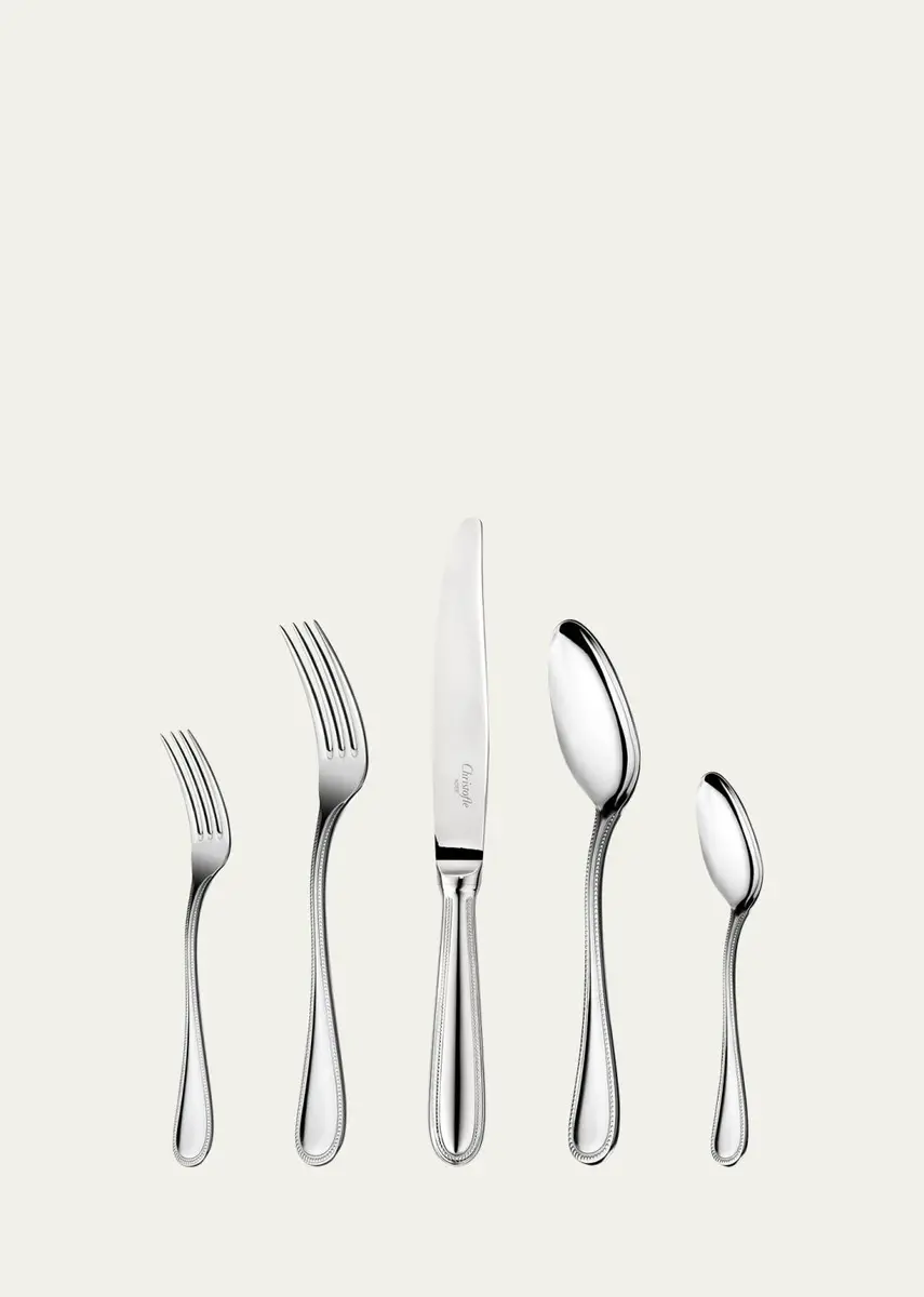 Christofle Perle Stainless Steel Flatware Place Setting | Thumbnail 2 Christofle Perle Stainless Steel Flatware Place Setting | Thumbnail 2