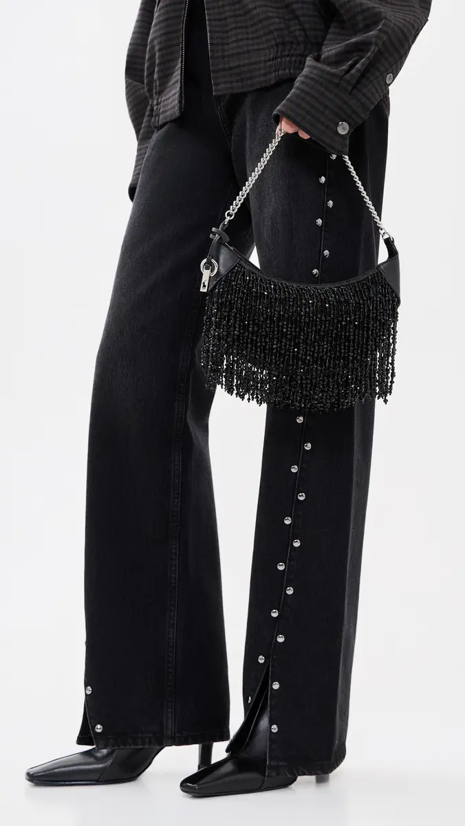 Polo Ralph Lauren Beaded Fringe Shoulder Bag | Thumbnail 3