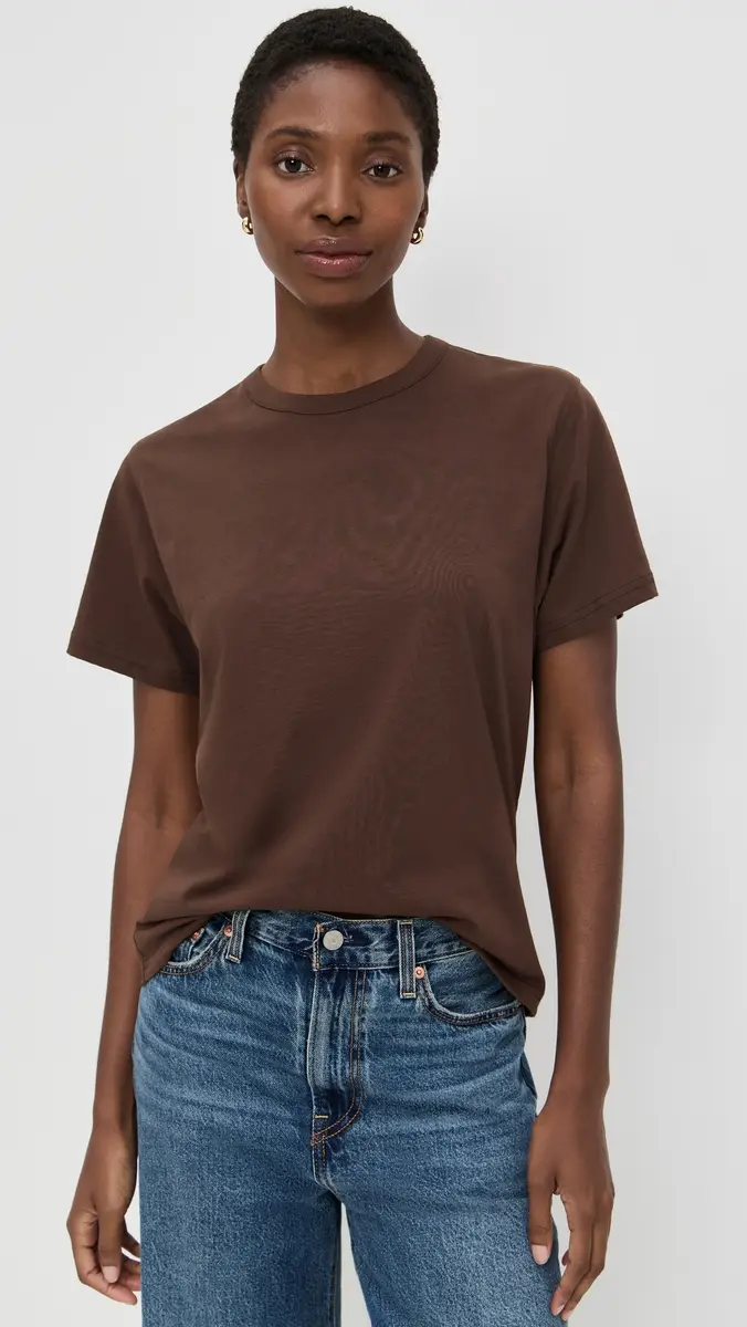 Sold Out NYC The Iconically Soft Perfect Tee in Chocolate Chocolate | Thumbnail 2 Sold Out NYC The Iconically Soft Perfect Tee in Chocolate Chocolate | Thumbnail 2