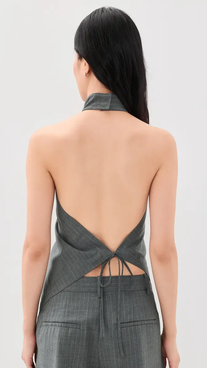 Helmut Lang Halter Scarf Top | Thumbnail 3 Helmut Lang Halter Scarf Top | Thumbnail 3