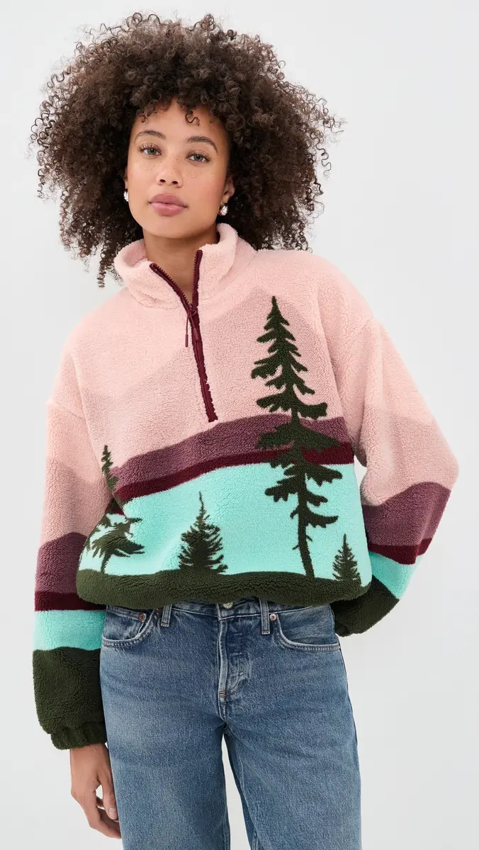 BEACH RIOT Leona Sherpa Pullover | Thumbnail 2 BEACH RIOT Leona Sherpa Pullover | Thumbnail 2