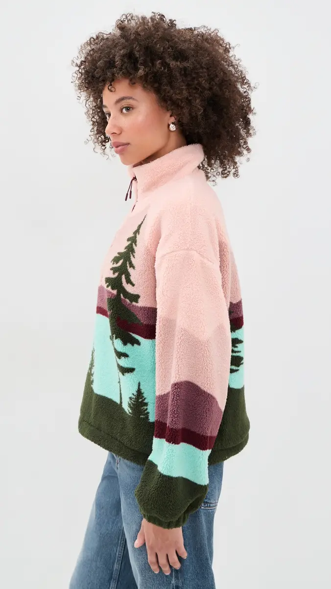 BEACH RIOT Leona Sherpa Pullover | Thumbnail 4 BEACH RIOT Leona Sherpa Pullover | Thumbnail 4