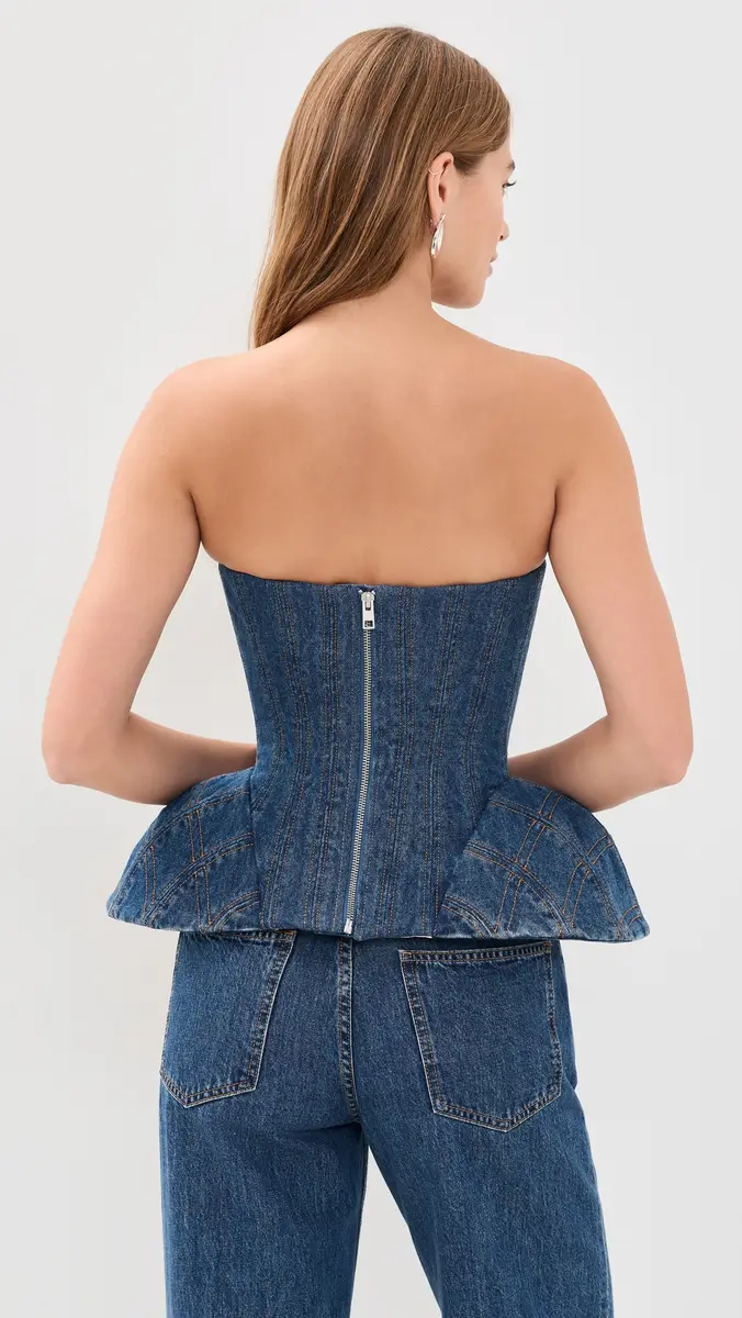 Aknvas Emmi Corset Denim Top | Thumbnail 3 Aknvas Emmi Corset Denim Top | Thumbnail 3