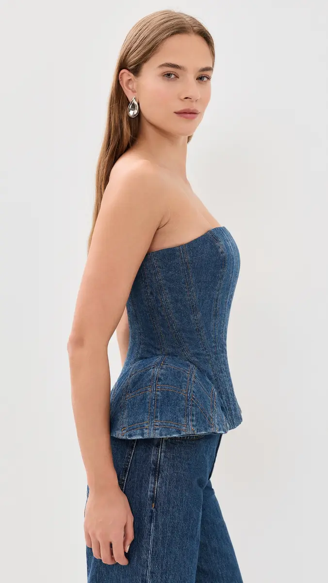 Aknvas Emmi Corset Denim Top | Thumbnail 4 Aknvas Emmi Corset Denim Top | Thumbnail 4