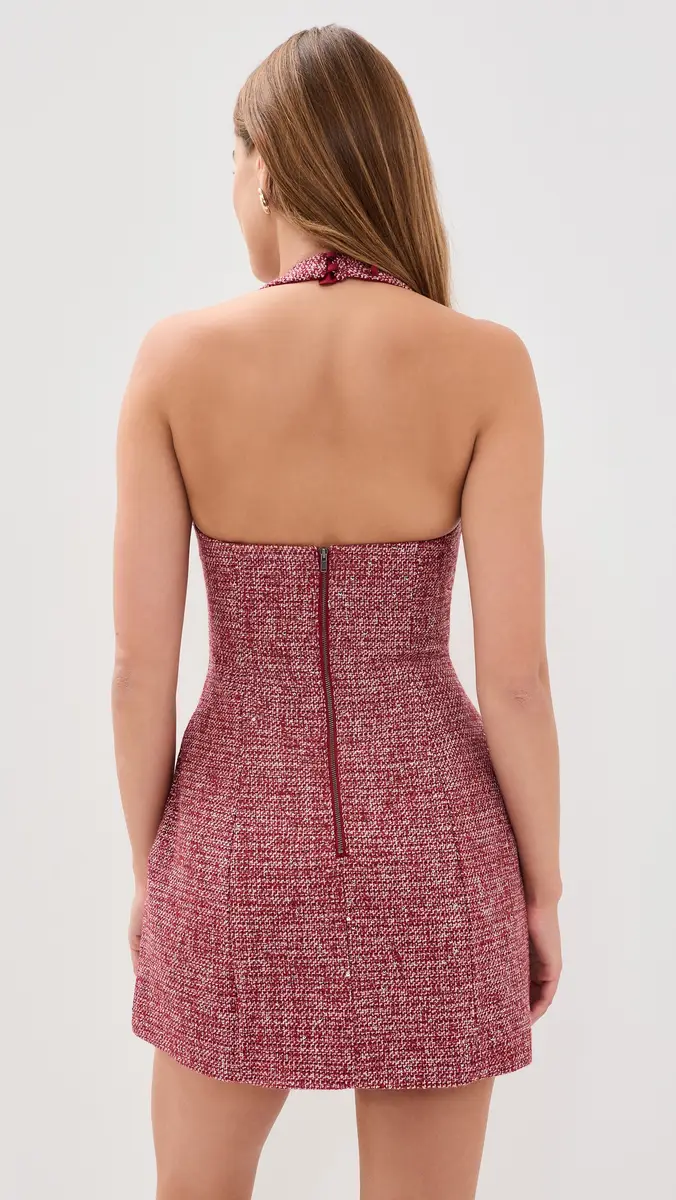 Bardot Nevelle Boucle Halter Dress | Thumbnail 3
