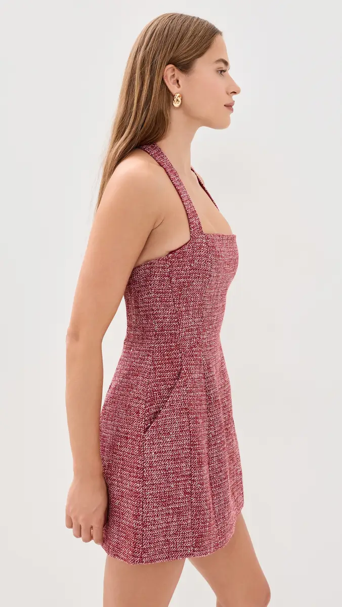 Bardot Nevelle Boucle Halter Dress | Thumbnail 4