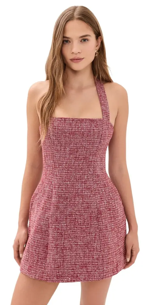 Bardot Nevelle Boucle Halter Dress