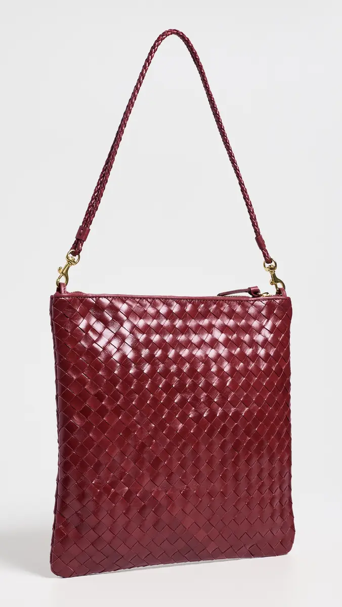 Clare V. Clare V. Medium Woven Diagonal Foldover Clutch | Thumbnail 5 Clare V. Clare V. Medium Woven Diagonal Foldover Clutch | Thumbnail 5