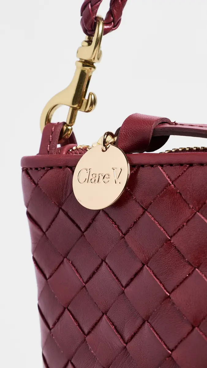 Clare V. Clare V. Medium Woven Diagonal Foldover Clutch | Thumbnail 6 Clare V. Clare V. Medium Woven Diagonal Foldover Clutch | Thumbnail 6