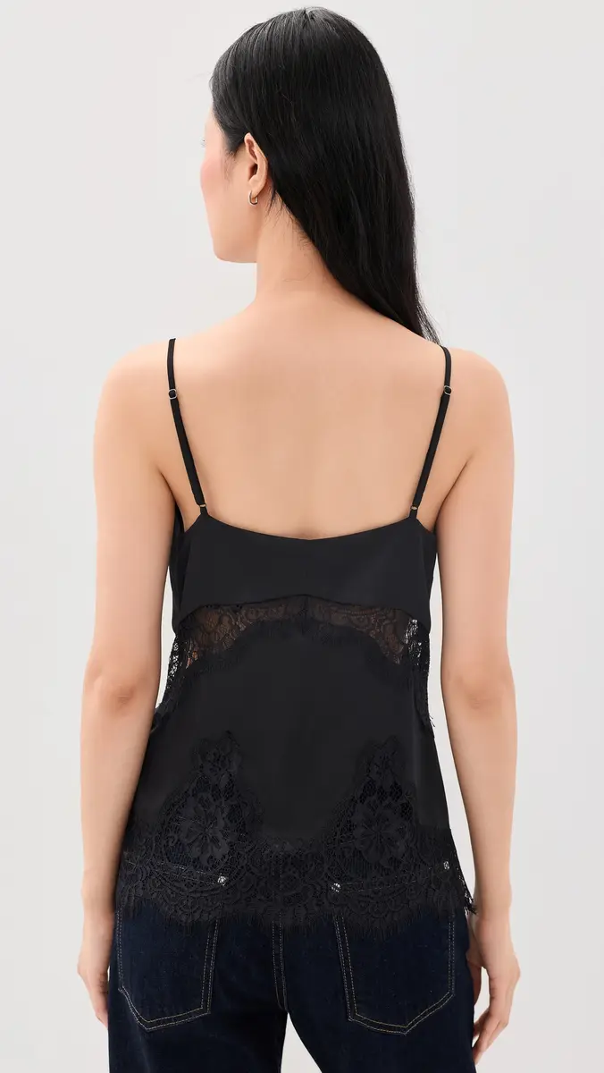 L'Agence Mitsu Lace Trim Cami | Thumbnail 3