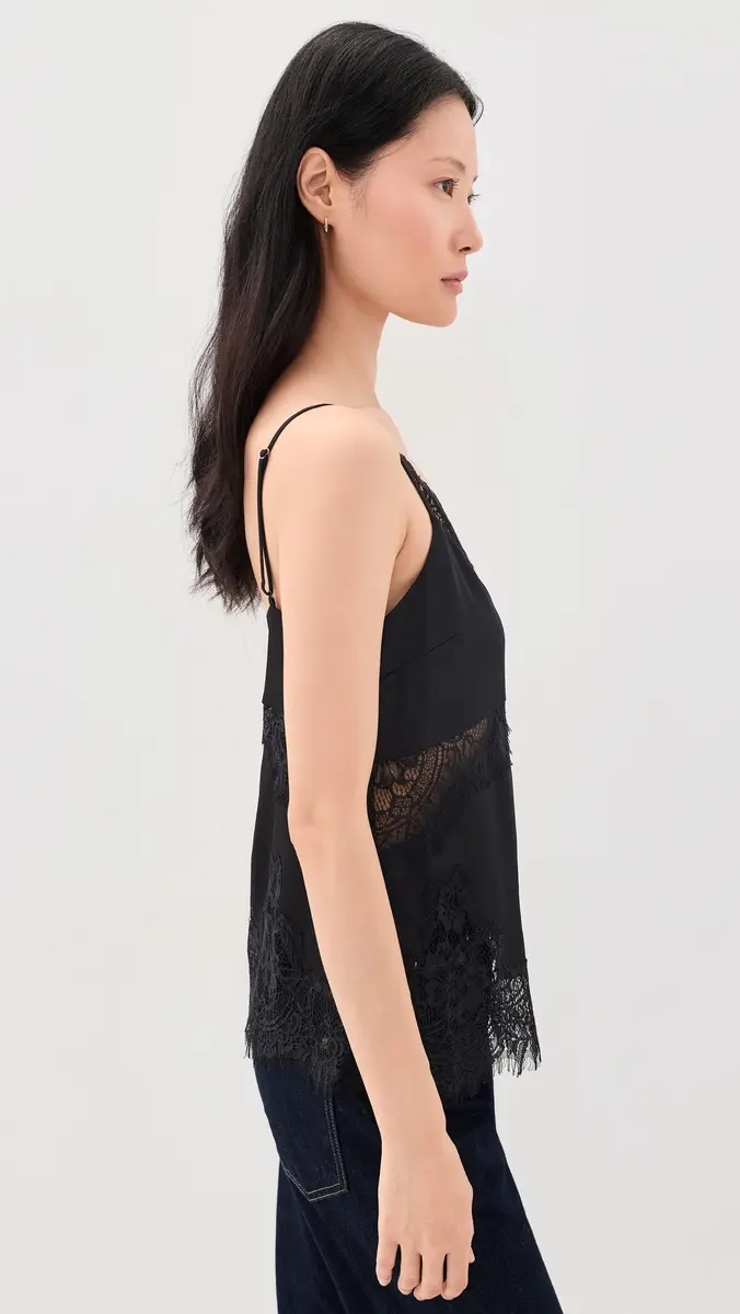 L'Agence Mitsu Lace Trim Cami | Thumbnail 4
