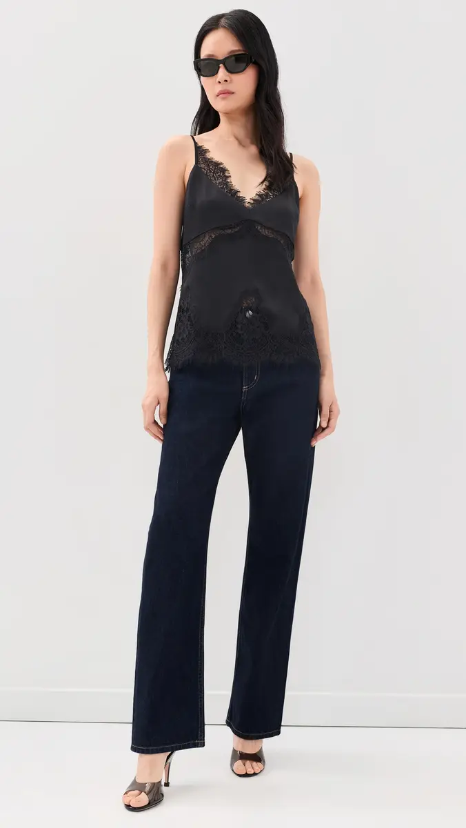 L'Agence Mitsu Lace Trim Cami | Thumbnail 5