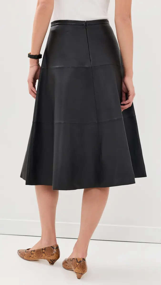 Theory Leather Circle Skirt | Thumbnail 3