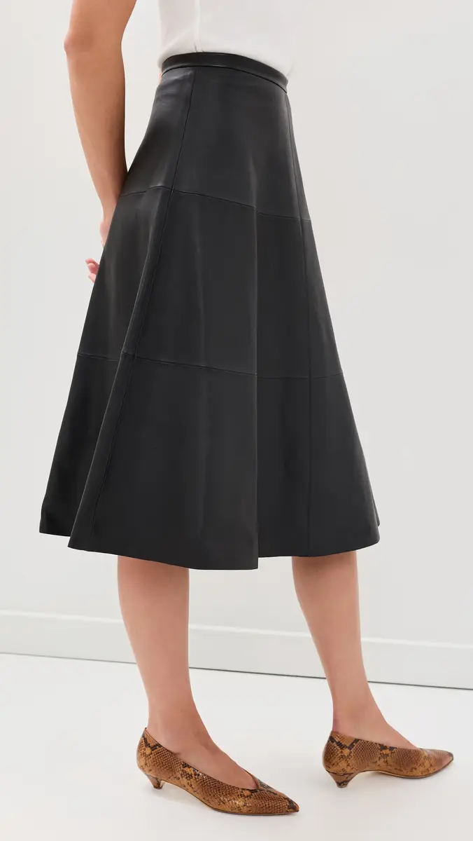 Theory Leather Circle Skirt | Thumbnail 4
