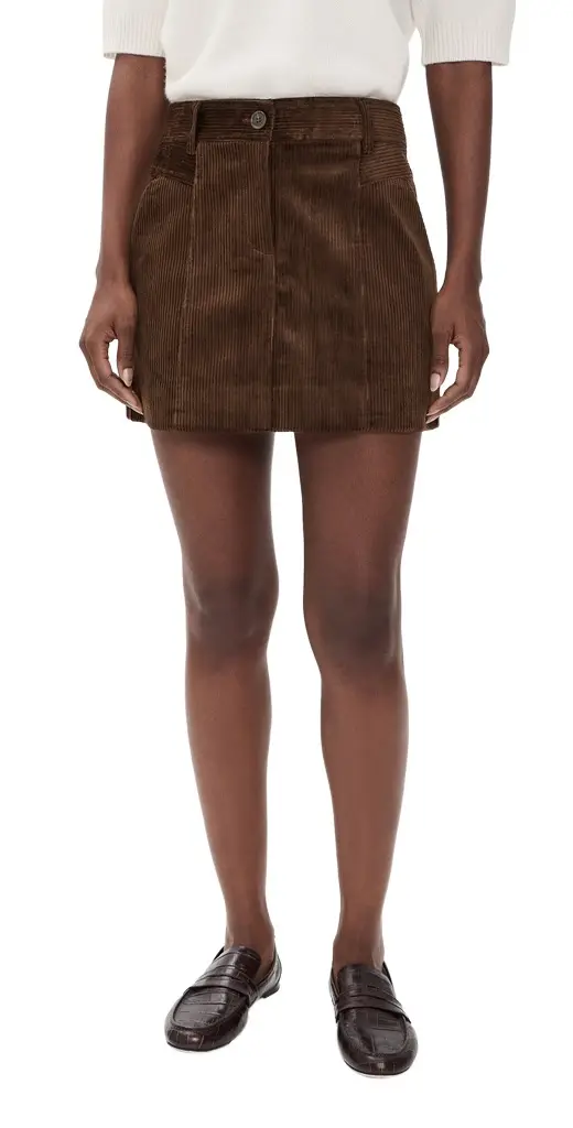 PAIGE Camden Corduroy Skirt