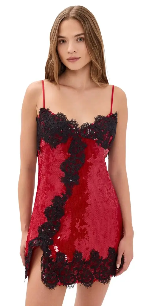 Bardot Alerie Sequin Mesh Mini Dress
