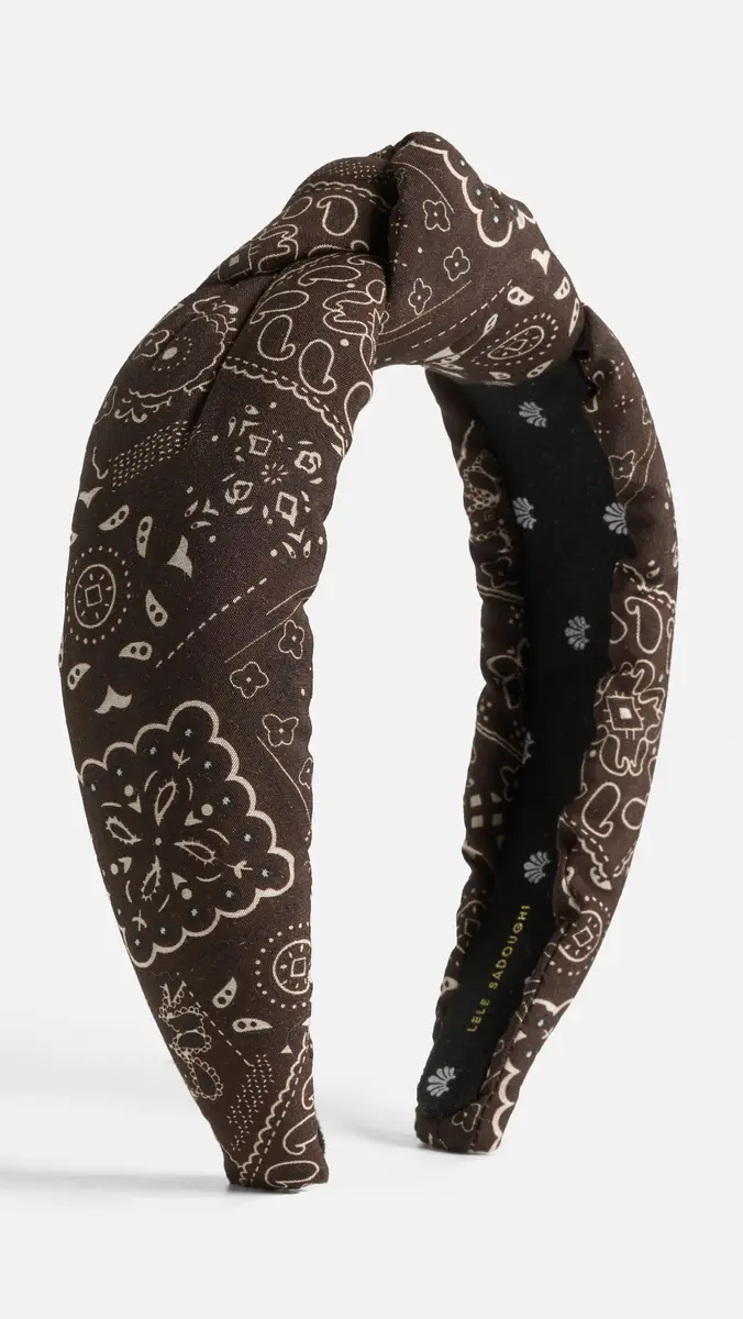 Lele Sadoughi Knotted Bandana Headband | Thumbnail 2 Lele Sadoughi Knotted Bandana Headband | Thumbnail 2