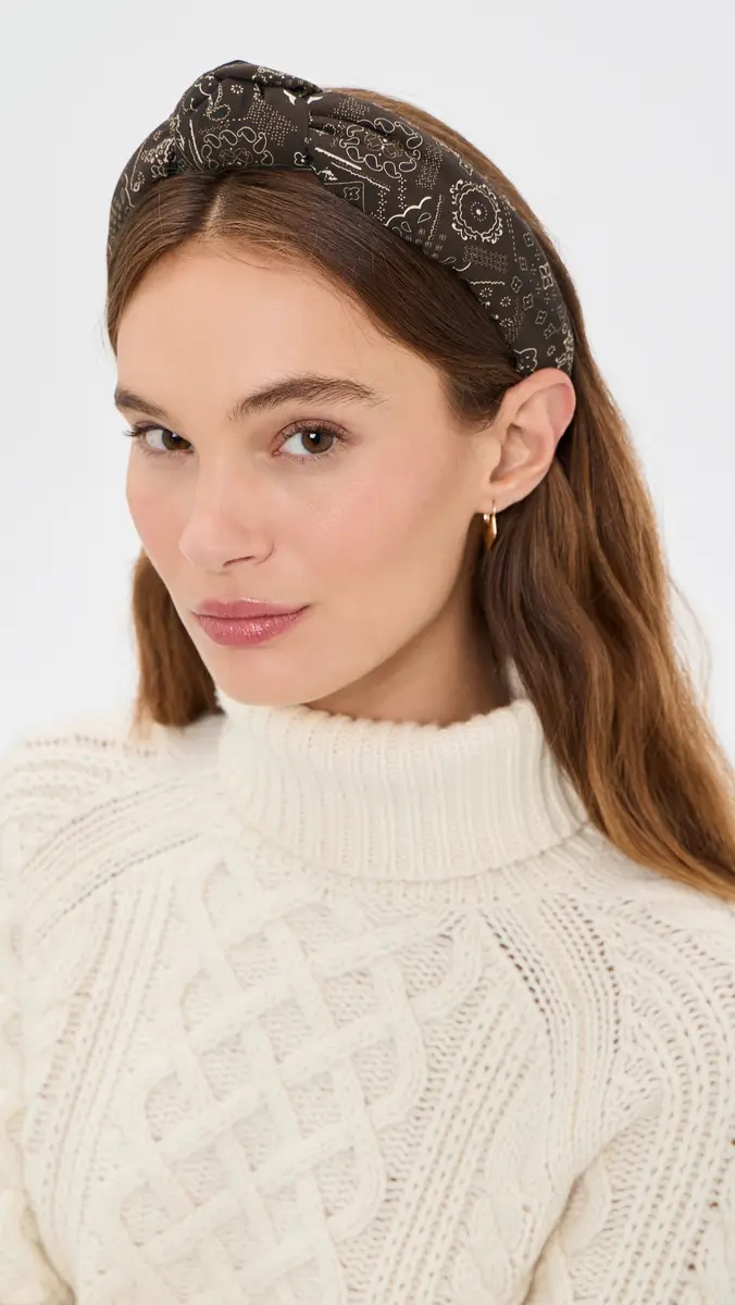 Lele Sadoughi Knotted Bandana Headband | Thumbnail 3 Lele Sadoughi Knotted Bandana Headband | Thumbnail 3
